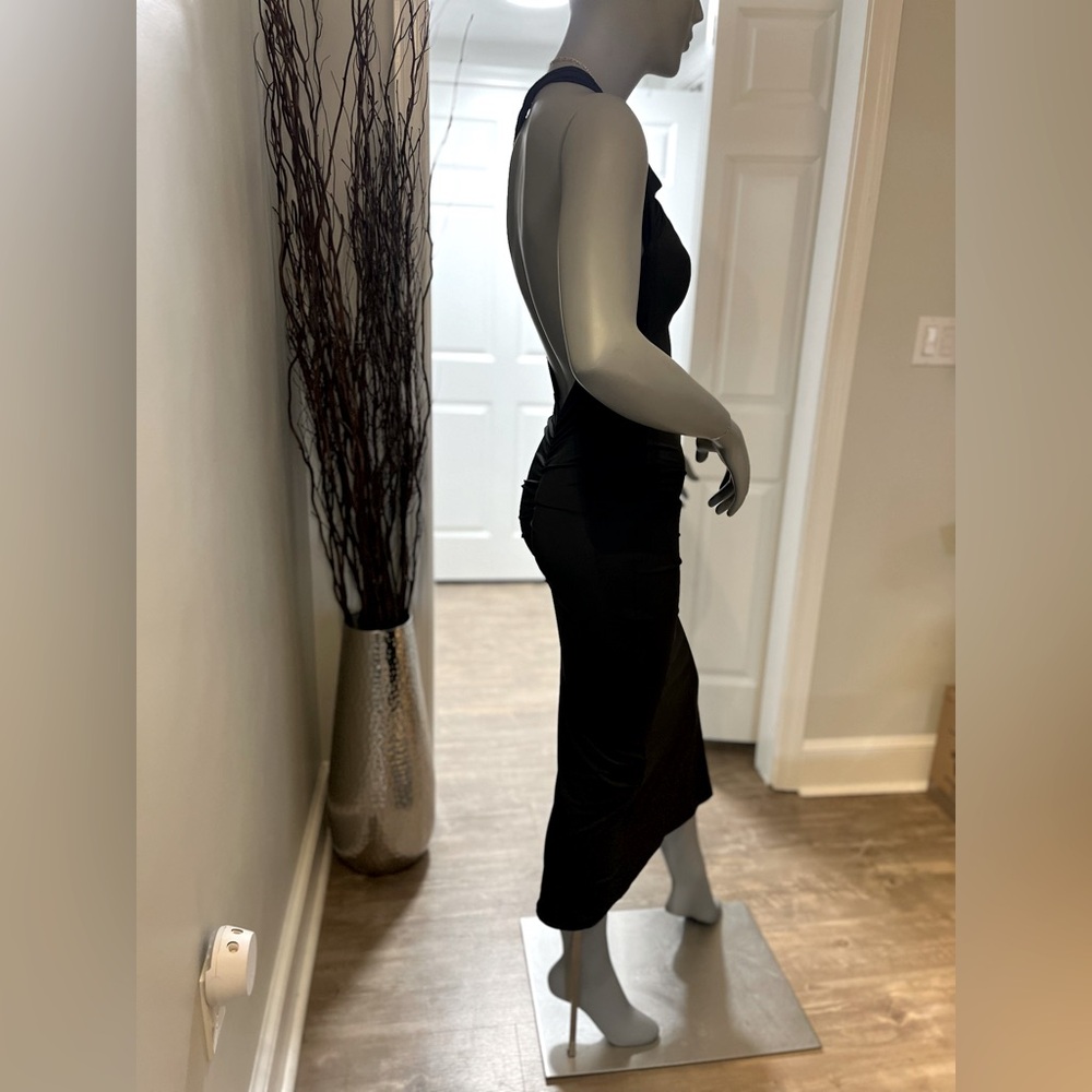 Asymmetrical black dress